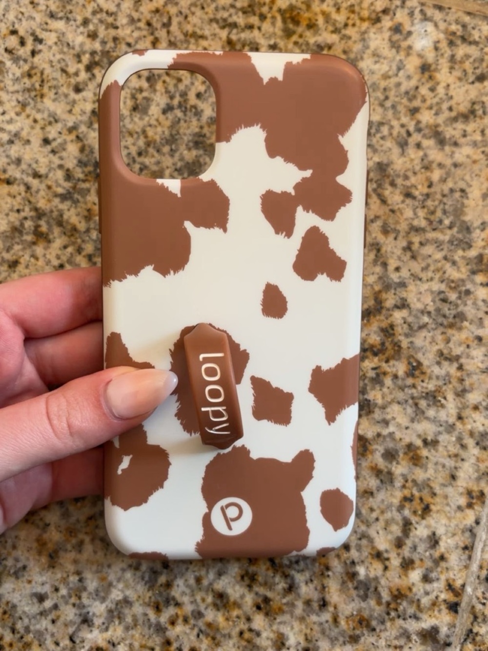 iPhone 11 Brown Cow Loopy Case